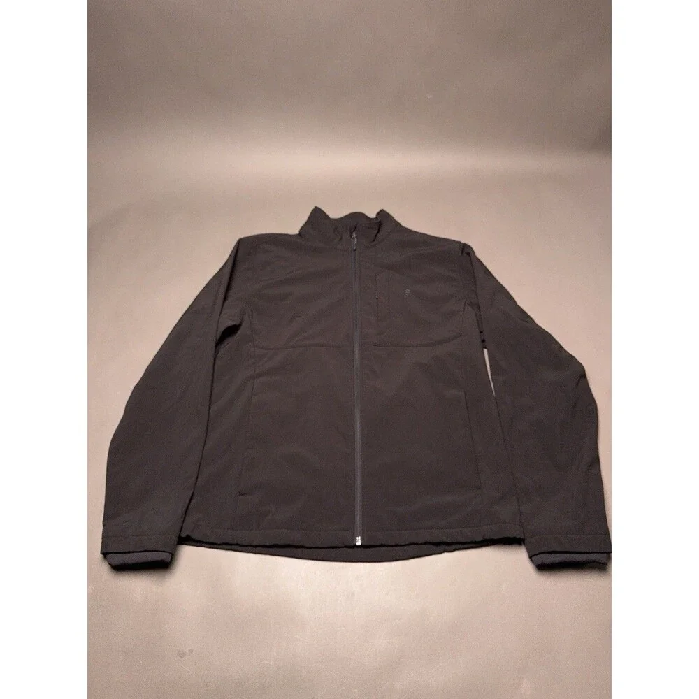 Free Country Men’s Full Zip Fleece Jacket w/ Zip Pockets Black L